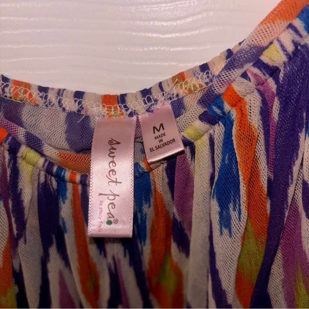 Colorful Patterned strapless top - Picture 2 of 2